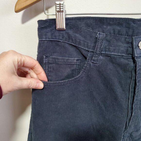 JOHN J. GALT Corduroy Straight Leg 30" Pants Cotton Button Fly Grey Womens Small - Picture 3 of 15